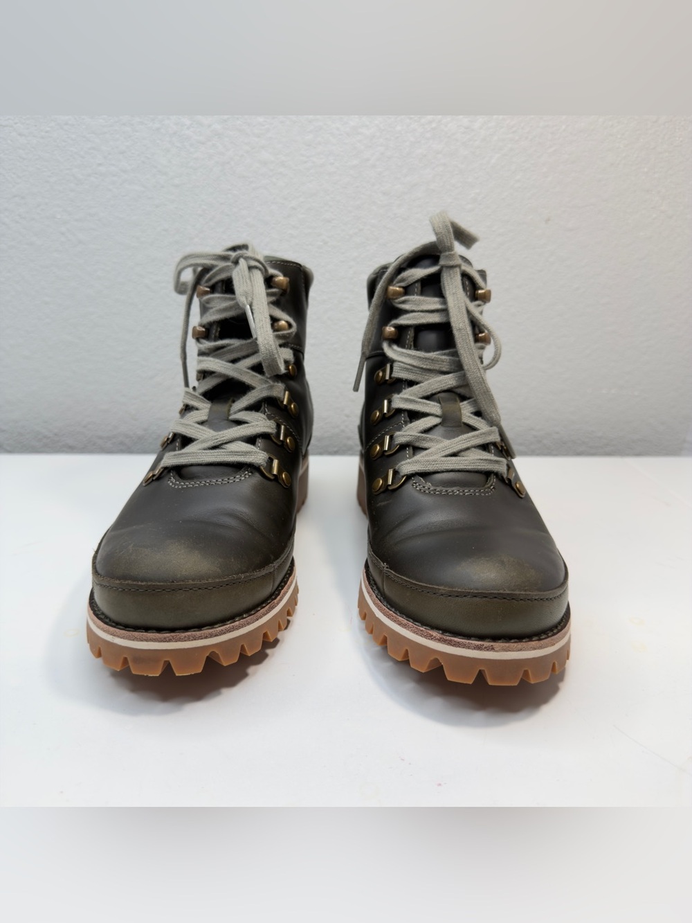Chaco Fields WP Women's Hiking Boots Olive Green Leather Waterproof Size 8.5 - Picture 7 of 14